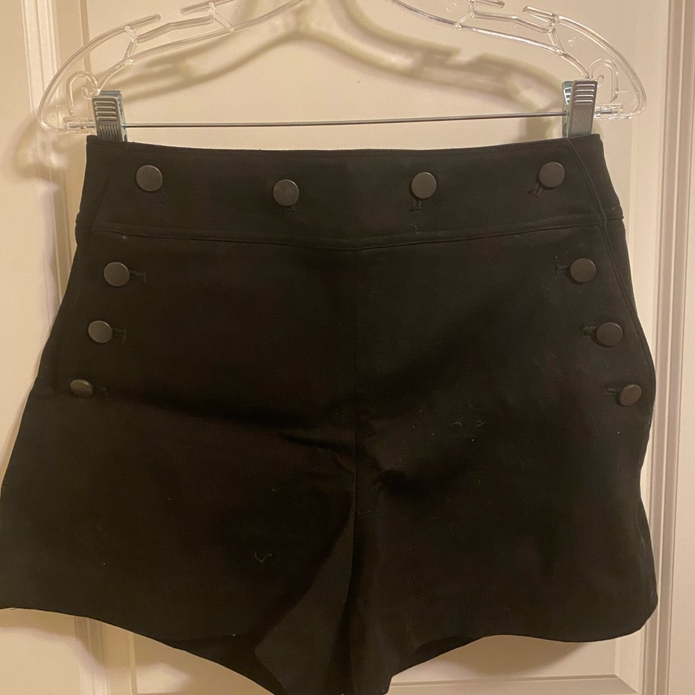 Club Monaco Black High Waist Shorts